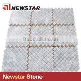 Newstar Cheap White Carrara Marble Lantern Mosaic Tile Backsplash Wall thumbnail-3