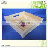 Delicate Cutlery Funnel Pine Wood Coffee Tea Tray thumbnail-3