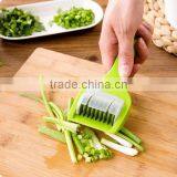 CY144 Stainless Steel Kitchen Accessories Gadgets Cooking Tools Blade Green Onion Chopper Slicer Garlic Coriander Cutter Chopper thumbnail-2