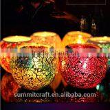 Unique Mini Tealight Mosaic Glass Candle Holder thumbnail-3