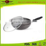 Chinese Kitchen Cooking Tools Aluminum Tensile Wok Pan thumbnail-1