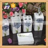 5pcs Ceramic Bathroom Accessory Set thumbnail-1
