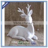 Christmas Deer Figural Custom Decorative Lying White Deer thumbnail-6