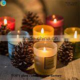 Glass Jar Candle With Lid/scented Glass Jar Candle/whole Sale Glass Jar