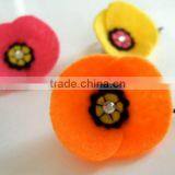 Hot 2017 Best Selling New Product Decorative Custom Handmade Fabric China Supplier Felt Cheap Wedding Flower Kids Hairpin thumbnail-1