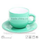 Broad Edge High Quality Bright Glaze Cup and Saucer thumbnail-3