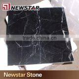 Newstar Nero Marquina China Polished Black Marble Tile With White Vein thumbnail-1