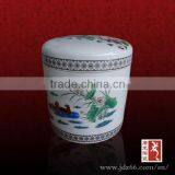 Modern Design High Quality Round Ceramic Antique Cremation Urn for Funeral thumbnail-1