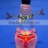 LED Color Changing Animated Acrylic Snowman thumbnail-3