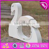 Новый дизайн. Милые деревянные детские копилки в форме белого лебедя W02A256 thumbnail-5