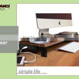 Desktop Organizer Keyboard Storage USB Hubs IMac Computer Monitor Riser Stand thumbnail-1