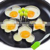 Stainless Steel Fried Egg Mold Pancake Mold Kitchen Tool Pancake Rings With Oil Brush 5 Pcs Set thumbnail-4