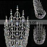 Bridal Jewelry Pageant Rhinestone Jewellery AB Crystal Crown thumbnail-2