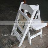 Import Beech Wood White Wood Folding Chair With PVC Pad for Banquet Rental Wedding thumbnail-1
