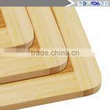 3pcOrganic Bamboo Cutting Boards - Large Kitchen Cutting Board and Wooden Cheese Board - Wooden Pallets and Juice Drip Tray Slot thumbnail-5
