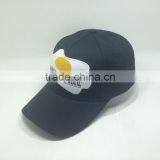 5 Panel Cap With Custom Embroidery Patch Black Hat thumbnail-3