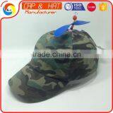 New Style Children 6 Panel Camouflage Baseball Cap With Helicopter Propeller thumbnail-3