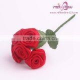 Fancy Beautiful Bulk Artificial Ribbon Rose Flowers thumbnail-2