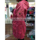 Women Wind-proof Jackets 100%cotton Long Style Stock Clothing, Stocklots Garments thumbnail-2