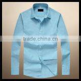 China Supplier Premium Quality Light Blue Latest Casual Shirts Designs for Men thumbnail-1
