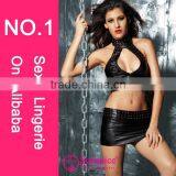 2015 Sunspice Hot Sale Large Size Sexy Tight Adult Patent Leather Lingerie thumbnail-1