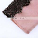 2015 Latest Half Sleeve Lace Patch Silk Light Simple Chiffon Maxi Dress thumbnail-2