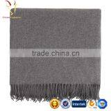 Warm Plain Kids Cashmere Wool Blended Travel Blanket thumbnail-1