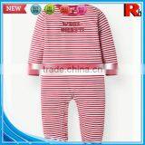 China Stripe Long Sleeve Cotton Wholesale Used Baby Clothes Organic Baby Products thumbnail-3