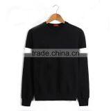 Custom Wholesale New Fashion Men Black Hoody Without Hood thumbnail-1