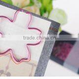 Customizable Planner Clip Stainless Steel Plating Flower Shape Paper Clip thumbnail-5