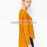 European Style Fashion Personal Custom Long Sleeve T-shirt for Lady thumbnail-4