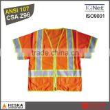 Custom High Visibility Mesh Vest Reflective Safe Hiv Vest