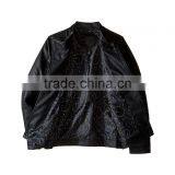 High Quality Customed Kids Black PU Leather Boys Toddler Leather Jacket thumbnail-2