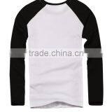 Cheap Combination White&black Color Blank Long Sleeve t Shirt thumbnail-2