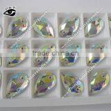 Flat Back Stone Crystal Sew on Crystal Tear Drop 17x28mm Crystal AB With Holes For Clothing Wedding Dresses thumbnail-4