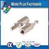 Made in Taiwan Brass Plated Stainless Steel Zinc Finish Standoff Nut thumbnail-5