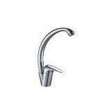 Single Hole Kitchen Sink Water Faucet , Contemporary Brass Kitchen Mixer Tap