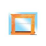 Orange Marble Fireplace of Simple Style (L135*H110*W26cm)