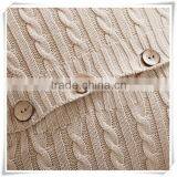 Good Style Cotton Small Office Hold the Twist Knitting Buttons Cushions Wool Knit Pillowcases thumbnail-2