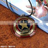 New Style Hot Bronze The Avengers Necklace Wholesale Fashion Anime Captain America Necklace