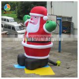 5mH Hot Igiant inflatable santa/Inflatable Christmas/high air santa claus