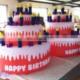 Hot Sale Customized Giant Inflatable Birthday Cake Model/inflatable Replica for Inflatable Advertising Hot s