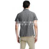 T-MSS020 Wholesale Clothing Garment High Quality Plaid Fashion Casual Young Men Shirt thumbnail-6