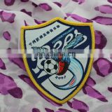 embroidery patch soccer logo backing glue