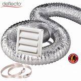 6 Inch 150mm Range Hood Venting Kit With Gravity Louver Ventilation Cover Flexible Duct Hose for Kitchen Venting thumbnail-1