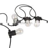 Festival S14 String Lights 48ft 15sockets for Christmas Wedding Party Outdoor Indoor Decoration Fairy Light Waterproof