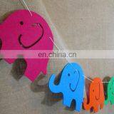 Multicolor Various Shapes Felt Bunting Garlands for Baby Room Art Nursery Decoration thumbnail-5