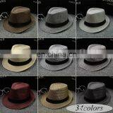 Wool Felt Brim Fedora Hat Men's Felt Cap Custom Wool Fedora Felt Hats Men Women Crushable Wide Brim Fedora Felt Hat