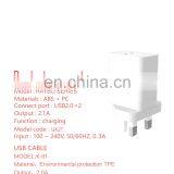 2.1 A Intelligent Charger UK Design for Iphone Micro Type-c Set thumbnail-5