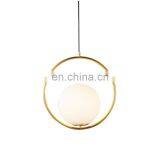 Glass Globe Chandelier Bedside Retro Decorative Pendant Lamp thumbnail-3